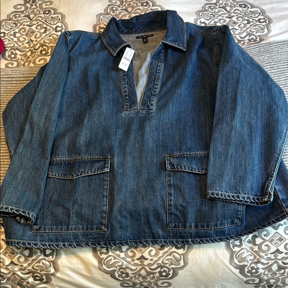 J. Crew Classic Blue Denim Shirt
